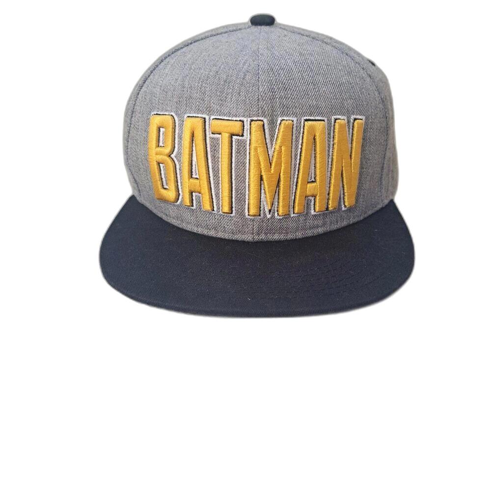 Heroic Urban Edge DC Comics Batman Logo Adjustable Gray & Yellow Snapback Cap